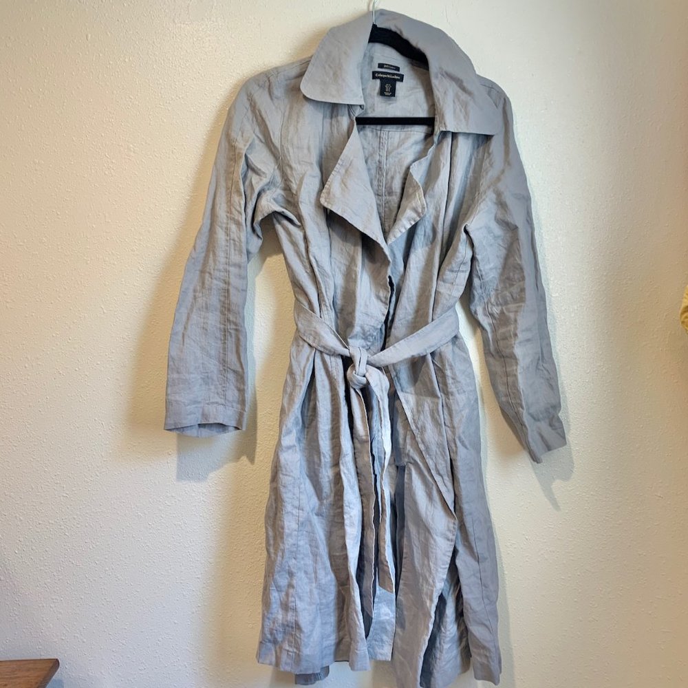 100% Linen Trenchcoat Catherine Malandrino S
